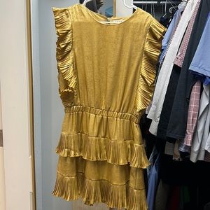 Gold metallic dress